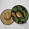 Customized wholesale of men's straw mat cool hats, summer beach sun protection hats, sunshade straw woven hats and top hats for foreign trade Item Picture